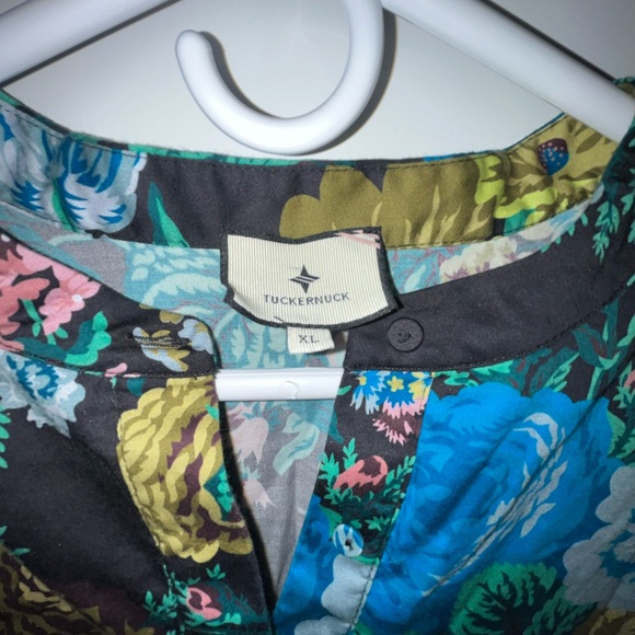 Tuckernuck - Verdant Floral Royal Shirt Dress size XL - Picture 4 of 4